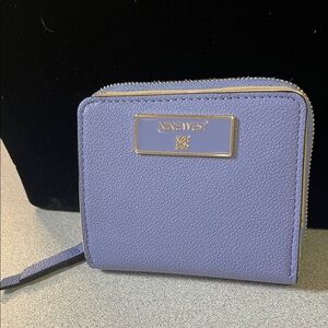 Nine West Lavender Wallet with Gold Accents